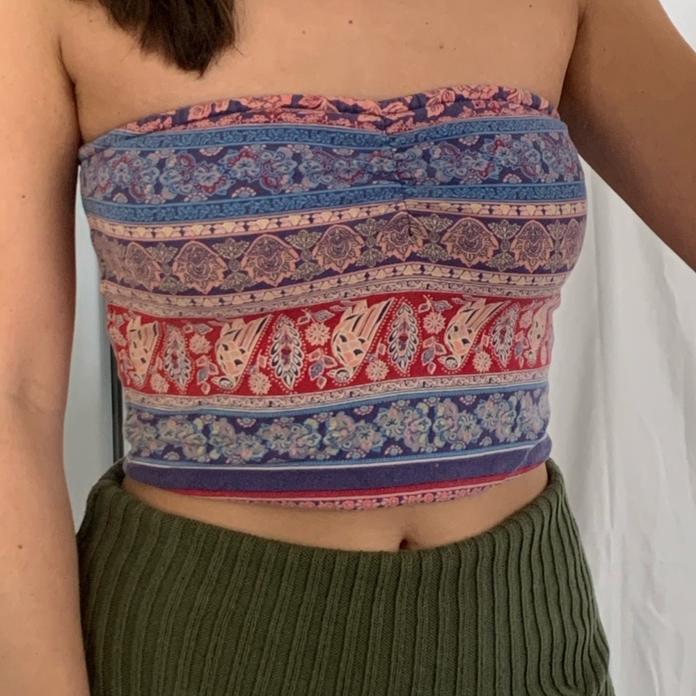 Colorful Cropped Tube top